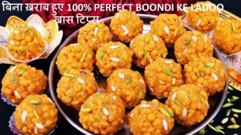 Easy Boondi Laddu Recipe | Bundi Ke Laddu Recipe | How To Make Boondi ...