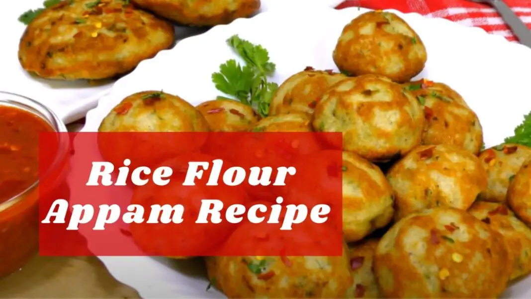 Delicious Rice Flour Appam, golden brown and ready to eat.