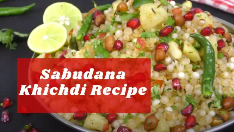 sabudana khichdi recipe