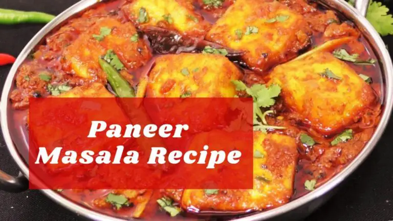 paneer masala recipe