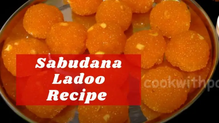 sabudana ladoo recipe