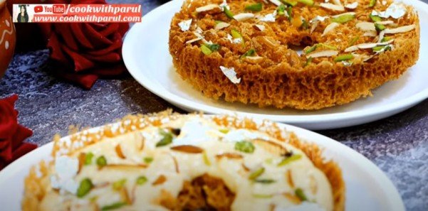 Instant Bread Ghevar - CookForIndia.com