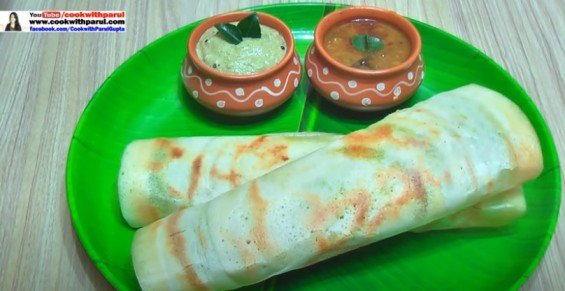 completely ready masala dosa on a plate 