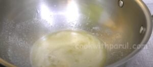  heating butter in a pan for pav bhaji recipe 