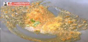 butter melting on tawa to roast the pav for pav bhaji recipe 