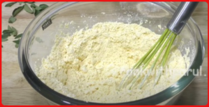 mixing garlic, ginger and asafoetida for dhokla recipe 