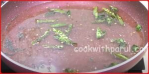 preparing tadka for dhokla 