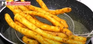 frying Potato sticks in oil 