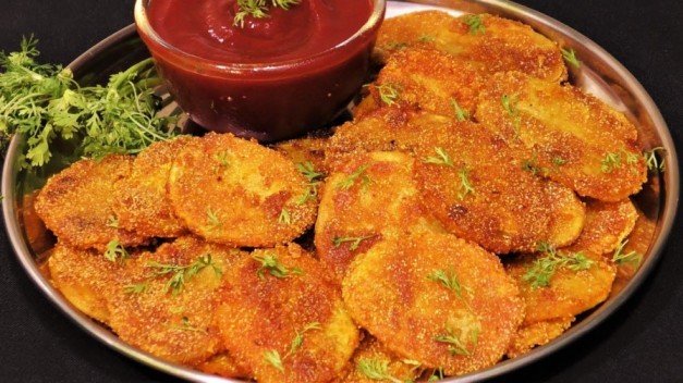 Batata Phodi Recipe | How to make Potato Rava Fry at Home | Tawa Potatoes Fry Recipe