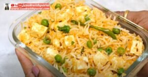 Matar Paneer Fried Rice Recipe 5
