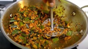 Bhindi Cha Thecha Recipe 9