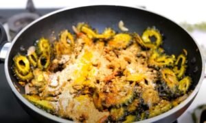 Onion Karela Sabji Recipe 7