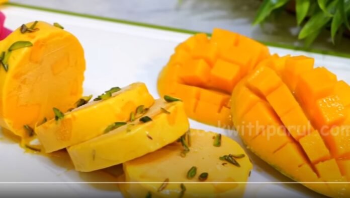 Roll Cut Mango Kulfi Recipe