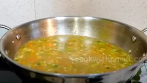 mix vegetable Hot and sour soup recipe 5