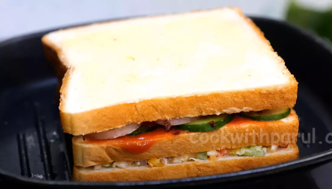 Veg Club Sandwich Recipe 5