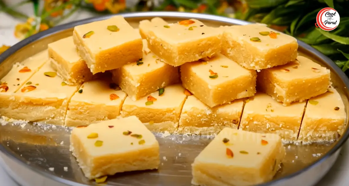 Malai Sooji Barfi Recipe 5