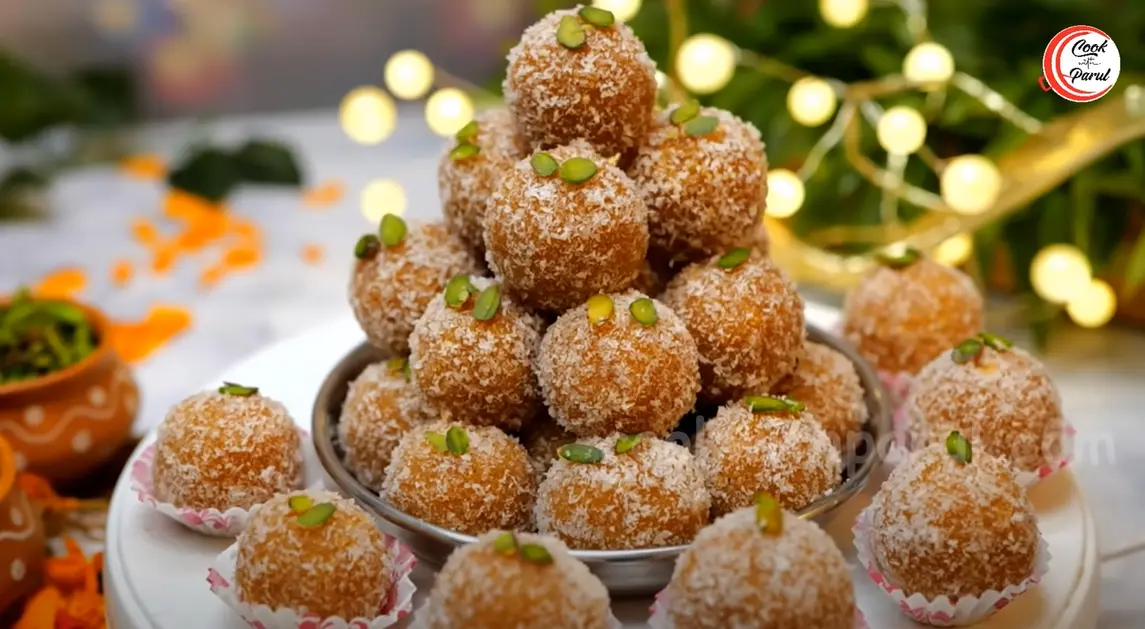 Caramel Coconut Ladoo Recipe 4