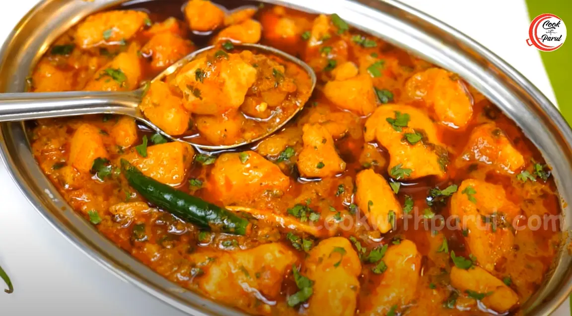 Bhandare Wali Aloo Ki Sabji Recipe 7