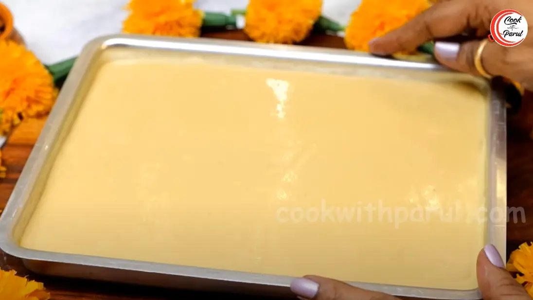 White Maida Burfi Recipe 4