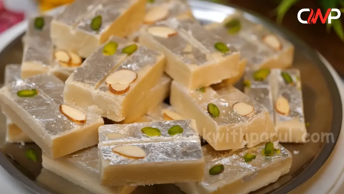 White Maida Burfi Recipe 5