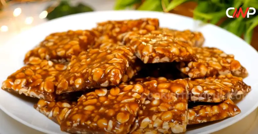 Mungfali Chikki Recipe 7