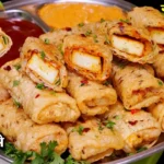 Papad Paneer Roll Recipe